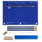 Academic School Kit - Blank Contents - Translucent Blue