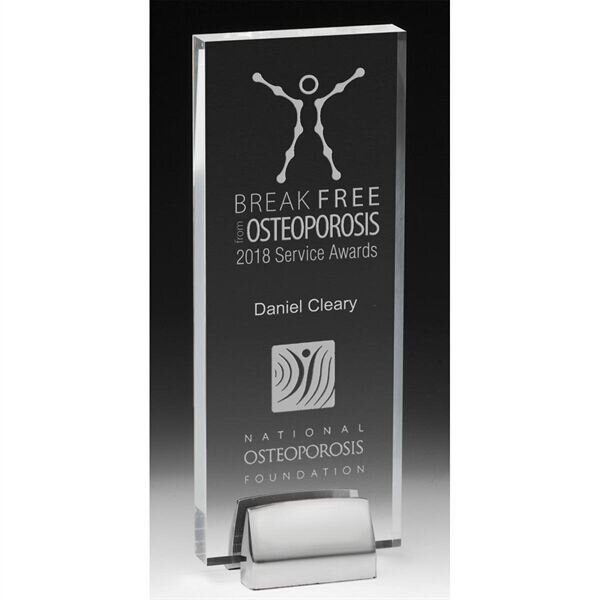 Main Product Image for Acrylic Award with Chrome Metal Base - Laser