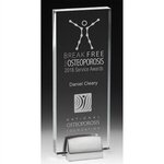 Buy Acrylic Award With Chrome Metal Base - Laser
