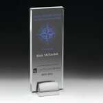 Buy Acrylic Award with Chrome Metal Base - Silkscreen