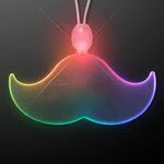 Acrylic Mustache Shape Necklace with LED - Multi Color