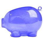 Action Piggy Bank - Translucent Blue