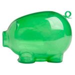 Action Piggy Bank - Translucent Green