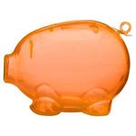 Action Piggy Bank - Translucent Orange