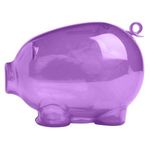 Action Piggy Bank - Translucent Purple