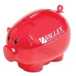 Action Piggy Bank - Translucent Red
