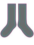 Adult Athletic Crew Socks - Gray