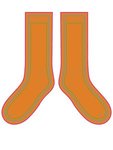 Adult Athletic Crew Socks - Orange