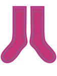 Adult Athletic Crew Socks - Pink