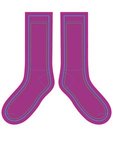 Adult Athletic Crew Socks - Purple