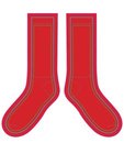 Adult Athletic Crew Socks - Red