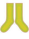 Adult Athletic Crew Socks - Yellow