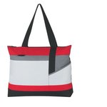 Advantage Tote Bag - White with Red