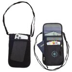 AeroLOFT(TM) Jet Black Safety Organizer Neck Wallet -  