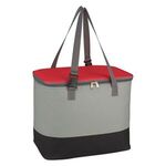 Alfresco Cooler Bag - Gray With Red
