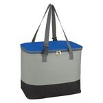 Alfresco Cooler Bag - Gray With Royal Blue