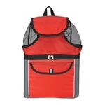 All-In-One Kooler Beach Backpack - Red