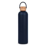 Allegra Bottle with Bamboo Lid 25 oz. - Navy Blue