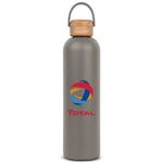 Allegra Bottle with Bamboo Lid - 33 oz. - Gray