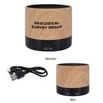 ALLEGRO WOOD GRAIN WIRELESS SPEAKER -  