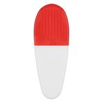 Alligator Clip - White with Red