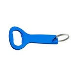 Aluminum Bottle Opener Key Ring - Blue