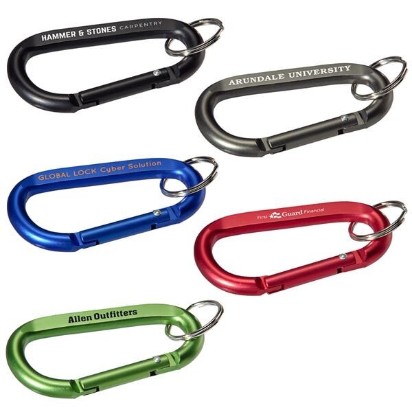 Main Product Image for Aluminum Carabiner with Key Ring