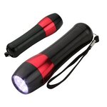 Aluminum LED Flashlight - Medium Red