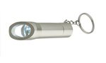 Aluminum LED Flashlight With Bottle Opener - Metallic Silver