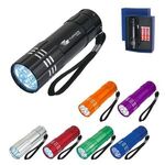 Aluminum LED Flashlight With Strap -  