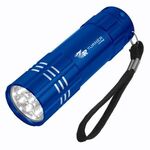Aluminum LED Flashlight With Strap -  