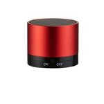 Aluminum Round Bluetooth Speaker - Metallic Red
