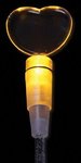 Amber 9" Light Up Cocktail Stirrer - Heart