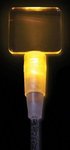 Amber 9" Light Up Cocktail Stirrer - Square