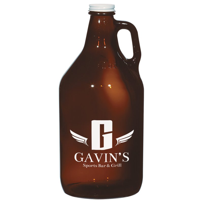 Main Product Image for Imprinted Amber Malt Growler 64 Oz