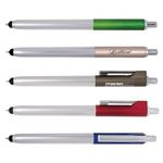 Buy Imprinted Pen - Ambient Metallic Click Duo Pen Stylus