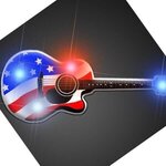 American Guitar Flashing Pin