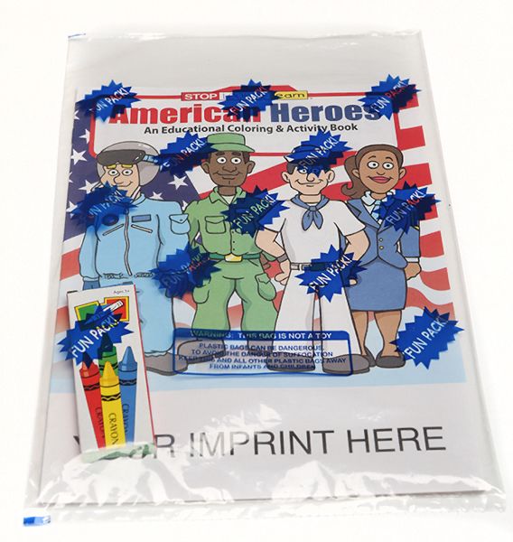 Main Product Image for American Heroes Coloring And Activity Book Fun Pack