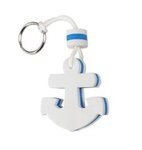 Anchor Floating Keychain - Blue-white