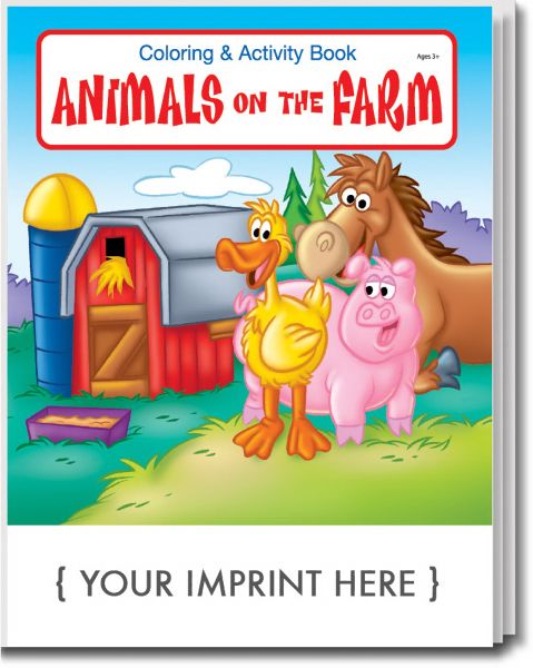 Main Product Image for Animals On The Farm Coloring And Activity Book