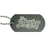 Anodized Aluminum Dog Tag - Black