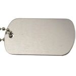 Anodized Aluminum Dog Tag - Silver