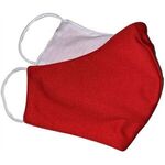 Anti-Bacterial Woven Fabric 2 Layer Face Mask - Red