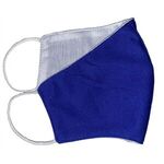 Anti-Bacterial Woven Fabric 2 Layer Face Mask - Royal Blue