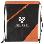 Apex RPET Non-Woven Drawstring Backpack - Orange