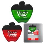Apple Shaped Translucent Memo Clip With Magnet on Back -  