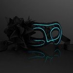 AQUA E.L. WIRE MARDI GRAS MASK - Black