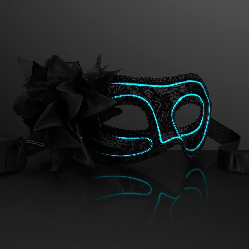 Main Product Image for Mardi Gras Mask With Feathers Aqua
