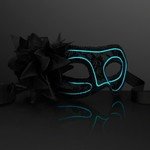Buy Mardi Gras Mask With Feathers Aqua