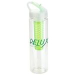 Arena 25 oz PET Eco-Polyclear™ Infuser Bottle with Flip-Up - Bright Green